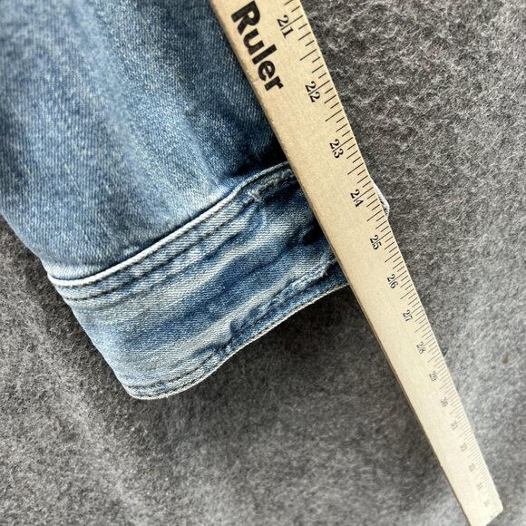 Abercrombie & Fitch Jacket Women Large Ladies Blue Denim Casual Cotton Vtg - Picture 8 of 12